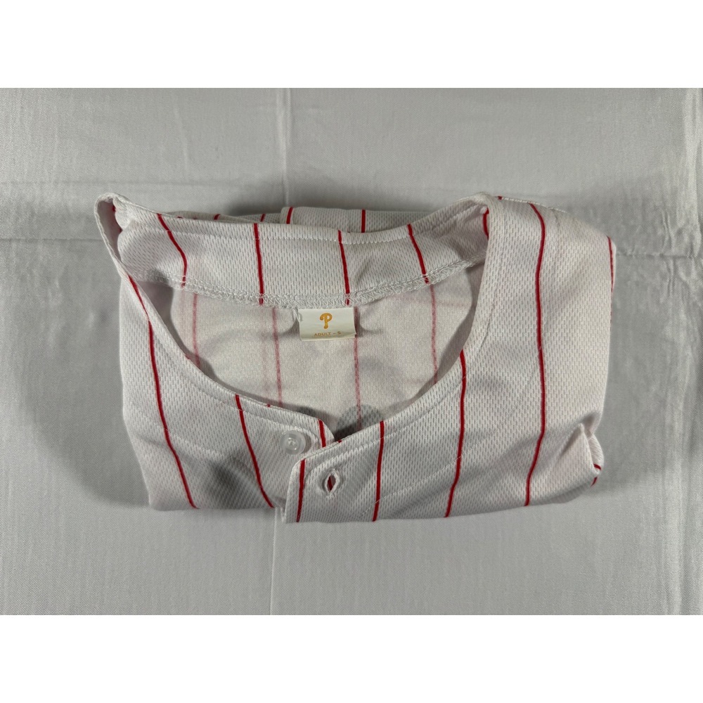 Philadelphia Phillies Aaron Nola 27 Jersey Mens Small White Red Pinstripe IBX